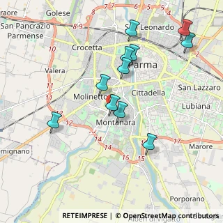 Mappa Via Pompeo Sacco, 43125 Parma PR, Italia (1.93545)