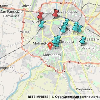 Mappa Via Pompeo Sacco, 43125 Parma PR, Italia (2.06059)