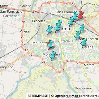Mappa Via Pompeo Sacco, 43125 Parma PR, Italia (2.13)