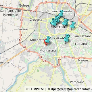 Mappa Via Pompeo Sacco, 43125 Parma PR, Italia (2.0175)
