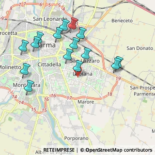 Mappa Via Tito Josip Broz, 43123 Parma PR, Italia (2.14333)