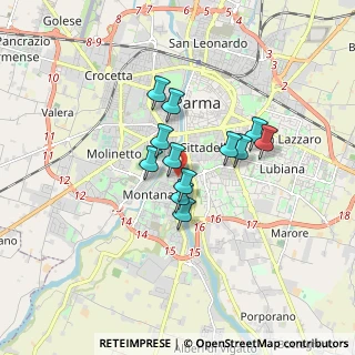 Mappa Via Inigo Campioni, 43125 Parma PR, Italia (1.18167)