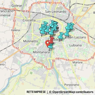Mappa Via Inigo Campioni, 43125 Parma PR, Italia (1.36611)
