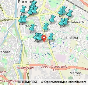 Mappa Piazzale Athos Maestri, 43123 Parma PR, Italia (1.036)