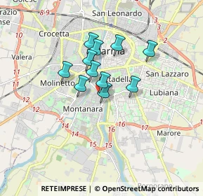 Mappa Via Enza, 43125 Parma PR, Italia (1.18364)