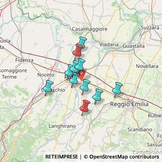 Mappa Via B. Zoni, 43123 Parma PR, Italia (9.62273)