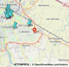 Mappa Via B. Zoni, 43123 Parma PR, Italia (3.38857)