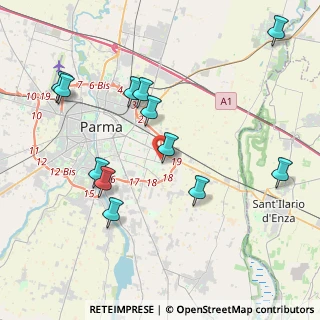 Mappa Via B. Zoni, 43123 Parma PR, Italia (4.3275)