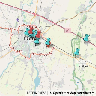 Mappa Via B. Zoni, 43123 Parma PR, Italia (3.43818)