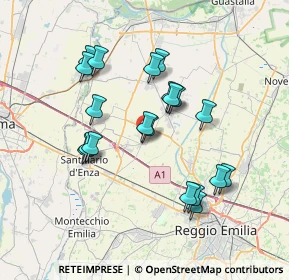Mappa Via Giacomo Matteotti, 42040 Campegine RE, Italia (6.7025)