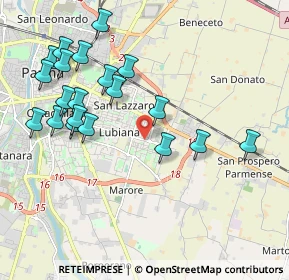 Mappa Via Ruggero Leoncavallo, 43123 Parma PR, Italia (2.1685)