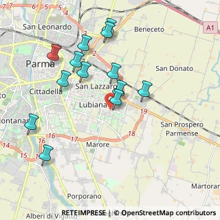 Mappa Via Ruggero Leoncavallo, 43123 Parma PR, Italia (2.00154)