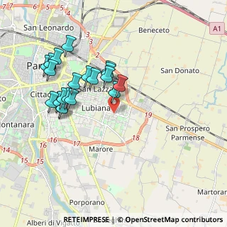 Mappa Via Ruggero Leoncavallo, 43123 Parma PR, Italia (1.8865)