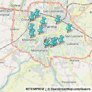 Mappa Via Luigi Mascherpa, 43125 Parma PR, Italia (1.62667)