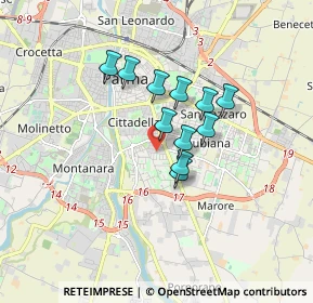 Mappa Piazza Maestri Athos, 43123 Parma PR, Italia (1.21091)
