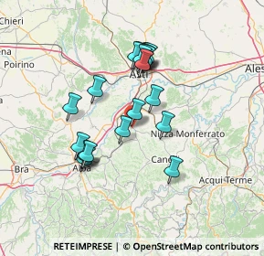 Mappa Via Papa Giovanni XXIII, 14055 Costigliole d'Asti AT, Italia (12.1965)