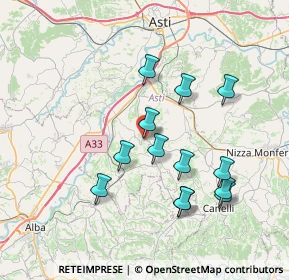 Mappa Via Papa Giovanni XXIII, 14055 Costigliole d'Asti AT, Italia (7.12769)