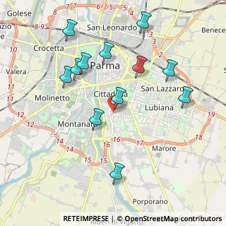Mappa Via Giacomo Ulivi, 43123 Parma PR, Italia (2.07583)