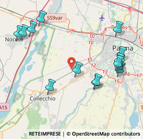 Mappa Via M. Sacchi, 43126 Parma PR, Italia (4.82357)