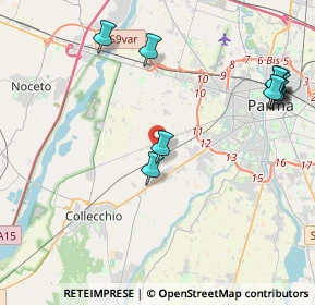 Mappa Via M. Sacchi, 43126 Parma PR, Italia (5.00727)