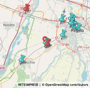 Mappa Via M. Sacchi, 43126 Parma PR, Italia (4.05583)