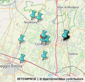 Mappa Via del Campo, 42015 Correggio RE, Italia (7.00556)