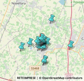 Mappa Via del Campo, 42015 Correggio RE, Italia (2.165)