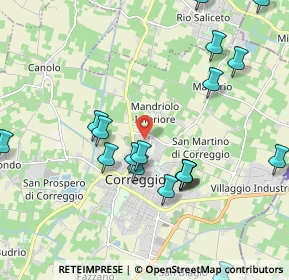 Mappa Via del Campo, 42015 Correggio RE, Italia (2.466)