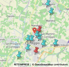 Mappa Via del Campo, 42015 Correggio RE, Italia (1.9175)