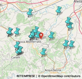Mappa Via Alessandria, 14046 Mombaruzzo AT, Italia (8.461)