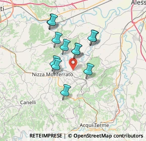 Mappa Via Alessandria, 14046 Mombaruzzo AT, Italia (5.58417)