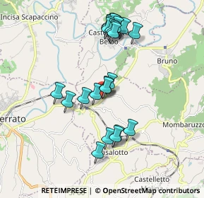 Mappa Via Alessandria, 14046 Mombaruzzo AT, Italia (1.85185)
