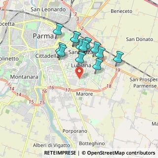 Mappa Via Schubert, 43123 Parma PR, Italia (1.51846)