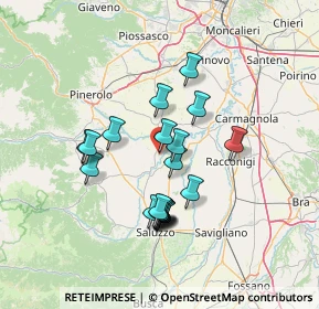 Mappa Via Conti Rebuffo, 10068 Villafranca Piemonte TO, Italia (12.025)