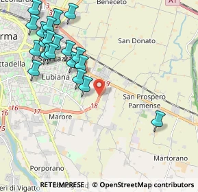Mappa Tangenziale Sud, 43123 Parma PR, Italia (2.445)