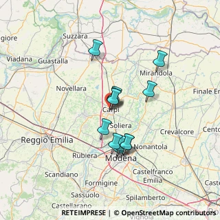 Mappa Via San Francesco, 41012 Carpi MO, Italia (11.05333)