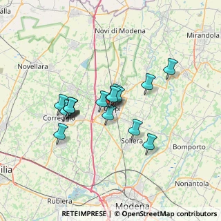 Mappa Via San Francesco, 41012 Carpi MO, Italia (5.37706)