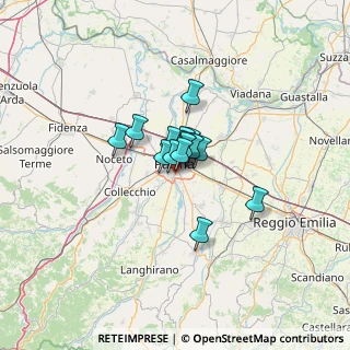 Mappa Via Sebastiano Vinci, 43123 Parma PR, Italia (6.196)