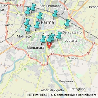 Mappa Via Sebastiano Vinci, 43123 Parma PR, Italia (2.02667)