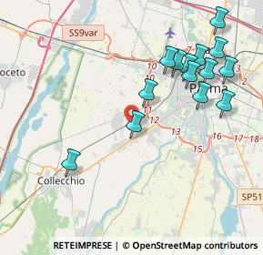 Mappa Strada Bergonzi, 43126 Parma PR, Italia (4.37714)