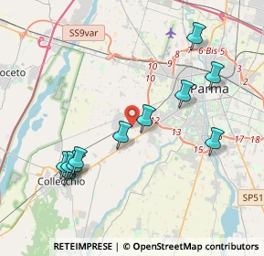 Mappa Strada Bergonzi, 43126 Parma PR, Italia (4.17727)