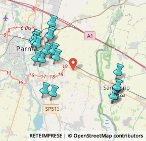 Mappa Str. Roccatagliata, 43123 Parma PR, Italia (4.2955)