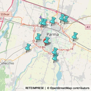 Mappa Via Tomaso Campanella, 43125 Parma PR, Italia (3.52818)