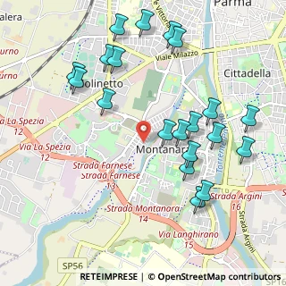 Mappa Via Tomaso Campanella, 43125 Parma PR, Italia (1.136)