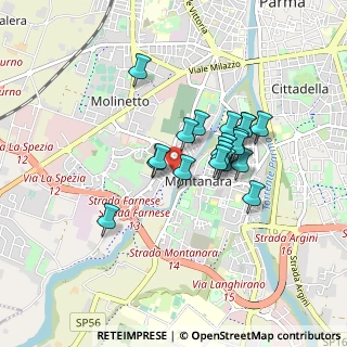 Mappa Via Stefano Bonnot di Condillac, 43125 Parma PR, Italia (0.6725)