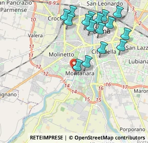 Mappa Via Stefano Bonnot di Condillac, 43125 Parma PR, Italia (2.22375)