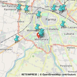 Mappa Via Stefano Bonnot di Condillac, 43125 Parma PR, Italia (2.29)