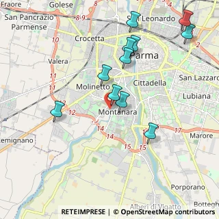 Mappa Via Tomaso Campanella, 43125 Parma PR, Italia (2.09455)