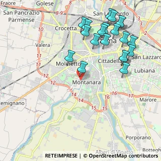 Mappa Via Stefano Bonnot di Condillac, 43125 Parma PR, Italia (2.4485)