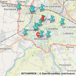 Mappa Via Stefano Bonnot di Condillac, 43125 Parma PR, Italia (1.97)